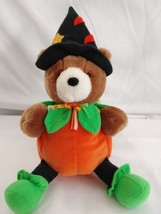 Vintage Punking Witch Teddy Bear 90s Holloween Plush Toy Creation Self Sitter - £10.17 GBP