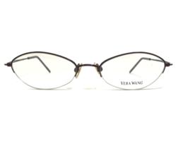 Vera Wang Petite Eyeglasses Frames V24 BB Purple Round Oval Half Rim 47-16-133 - $65.23