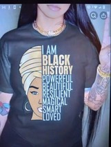 Black History Month African Woman Afro I Am The Storm Unisex T-Shirt - £14.00 GBP