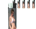 Bad Girl Pin Up D9 Lighters Set of 5 Electronic Refillable Butane  - £12.62 GBP