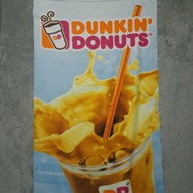 Dunkin&#39; Donuts 2018 Iced Coffee Microfiber Beach Towel - $35.75