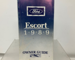 1989 Ford Escort Owners Manual Handbook OEM M01B28007 - $35.99
