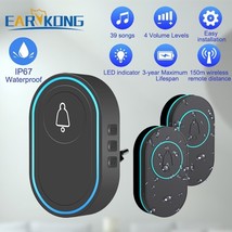 Smart Wireless Doorbell with Intelligent Features Waterproof Design, and 300M Re - £9.28 GBP+