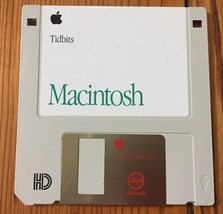 Vintage 1992 Macintosh Tidbits Version 7.1 Floppy Disk 3.5 Software Inst... - $19.99
