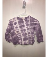 NWT Crew Cuts Tie Dye Sweatshirt Kids SZ XS 4-5 Purple &amp; White - €5,15 EUR