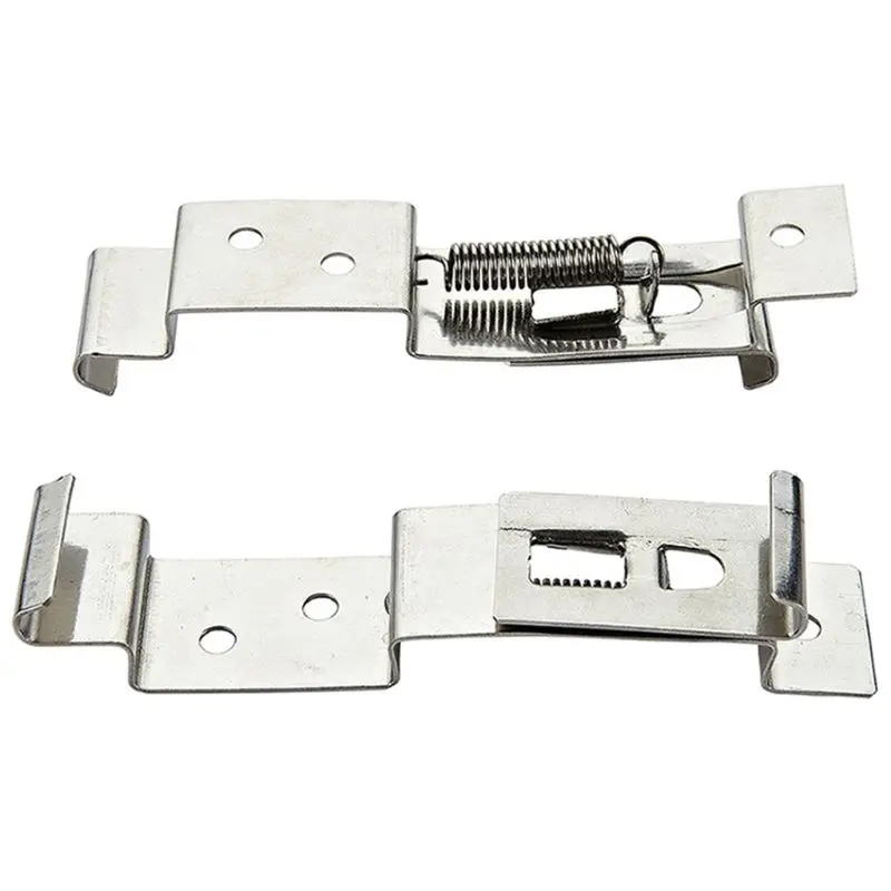 1pair European Car License Plate Clips Spring Loaded Stainless Steel cket - £53.26 GBP