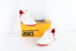 NOS Vintage 90s Asics Mens Size 9 Spell Out Outrage Lo Sneakers Shoes Wh... - $197.95
