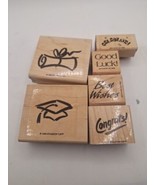 Lot Of 6 Stamps Graduation Stamps - Stampin Up - £7.42 GBP