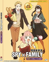 DVD Anime Spy x Family Part 2 (Volume 1-13 End) English Dubbed &amp; All Region - £56.67 GBP