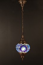 Handmade, Authentic, Mosaic Chandelier, Tiffany Style Glass, Moroccan/Ot... - $43.51