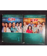 ER DVD COLLECTION COMPLETE SEASONS 1 AND 2 TV SERIES BOX SETS GEORGE CLO... - €8,39 EUR