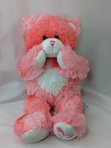 Build A Bear Pink Plush Pink Magnetic Hands Cheeks 16 Inch Laughs Stuffed Animal - $10.95