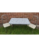 1960s Child&#39;s Chrome &amp; Formica Dinette Set Table/Chairs 19x30&quot; MCM Atomi... - $9,369.42 MXN
