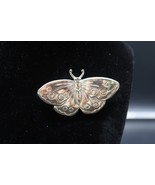 Silver Tone Textured Butterfly Brooch Signed LIA - $21.01 CAD