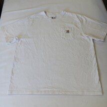 Carhartt K87 WHT Loose Fit Heavyweight Men's White Short Sleeve Cotton Shirt 2XL image 12