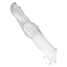 Reusable Silicone Penis Rings Sheath Bigger Penis Sleeve Extender Enlarg... - £21.96 GBP