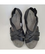 Merrell Womens Black Leather Slingback  Strappy Sandals Size 7 (J46246) - $27.00 CAD