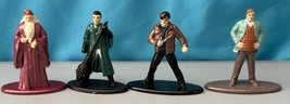 Harry Potter Miniature Figurine Die Cast MetalSet Of 4 Nano Metalfigs Wi... - $5.12