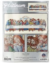 Janlynn Counted Cross Stitch Kit 26.5&quot;X10&quot;, The Last Supper (14 Count) - $19.22