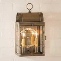 Toll House Outdoor Wall lantern light in Weathered Brass - £237.80 GBP