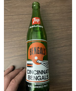 Vintage Cincinnati Bengals Football 7-Up Glass Bottle 1970 1973 Riverfront