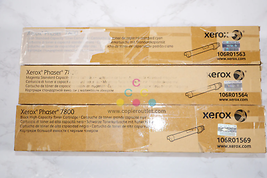 New Cosmetic OEM Xerox Phaser7800 CMK Toner Set 106R01563, 106R01564, 106R01569 - $490.05