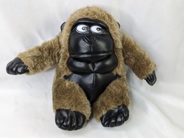 Circus Circus Las Vegas Gorilla Plush Brown 8 Inch Faux Leather Hands Feet Hands - $14.95