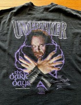 VTG Undertaker The Dark Days T-Shirt Black WWF World Wrestling Federation XL USA - £134.44 GBP