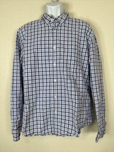 J Crew Slim Men Size XL Blue/Purple Check Button Up Shirt Long Sleeve Po... - $6.77