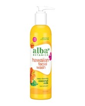 Alba Botanica Hawaiian Facial Wash, Deep Cleansing Coconut Milk, 8 Oz - £19.92 GBP