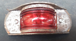Vintage Yankee 75 Red Half-Round Clearance Side Marker Light Mount Glass... - $34.91