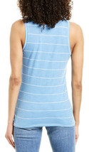 NWT Women&#39;s Vince Camuto Striped Sleeveless Rounded V-Neck Tank Top Sz Large - £39.44 GBP