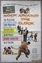 ALAN FREED,BILL HALEY,THE PLATTERS (ROCK AROUND THE CLOCK) 1956 MOVIE PO... - £475.96 GBP