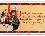 Scottish Comic Town is Up to Date Found Tuppence By Plate UNP DB Postcar... - $5.31