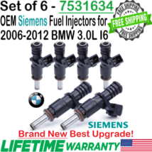 Genuine Siemens New 6Pcs Best Upgrade Fuel Injectors for 2006 BMW 330i 3.0L I6 - £317.58 GBP
