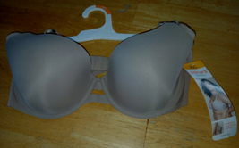 Warner&#39;s Simply Perfect Beige UNDER-WIRE Lightly Padded BRA-36C-NWT-$22.99 - £9.77 GBP