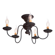 Irvin&#39;s Country Tinware Thorndale Ceiling Light in Black - £255.76 GBP