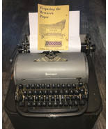 Vtg Remington Rand Inc. Manual Typewriter Model #3-1128 1 With Case Ink ... - $252.92 CAD