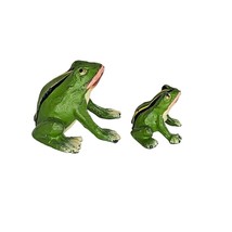 Antique 1940s Cold Painted Metal Tree Frogs Germany Figurines - £31.45 GBP