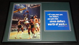 Bill Russell Celtics Framed 12x18 Photo &amp; Quote Display - £55.72 GBP