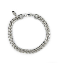 Nautica Men’s Silver Stainless Steel Cuban Bracelet - £19.30 GBP