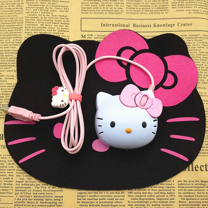 Kawaii Hello Kitty Home Mouse Pad Cartoon Cute Sanrioed Kt Cat Silicone Gaming - £15.49 GBP+