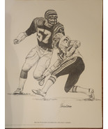 Vtg Bengals Reggie Williams Penciltech Sketching NFL 1981 For SHELL OIL CO - $19.99