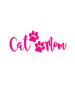 2 Pack - CAT MOM V3 (7" HOT PINK) Vinyl Decal Window Sticker - €7,58 EUR