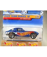 1998 Hot Wheels #728 Race Team Series IV 4/4 '63 CORVETTE Blue w/Chrome 5 Spokes - $7.20