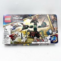 LEGO Thor Love &amp; Thunder 76207 Attack On New Asgard 159 Pieces Box Shows Wear - £15.21 GBP