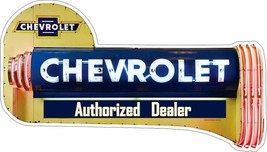 Chevrolet Neon Image Laser Cut Metal Sign (not real neon) - £54.45 GBP