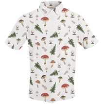Swingjuice Men&#39;s Golf Mushrooms Polo Ivory - $52.09 CAD