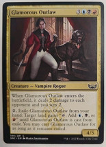 MTG Magic The Gathering Card Glamorous Outlaw Creature Vampire Rogue SNC... - $4.80