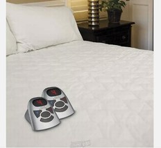 Biddeford Blanket Heated Mattress Pad Quilted 10 Heat Settings King Dual... - $66.49